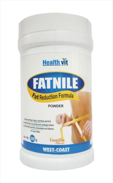 Healthvit Fatnile Fat Reduction Powder Vanilla Flavor